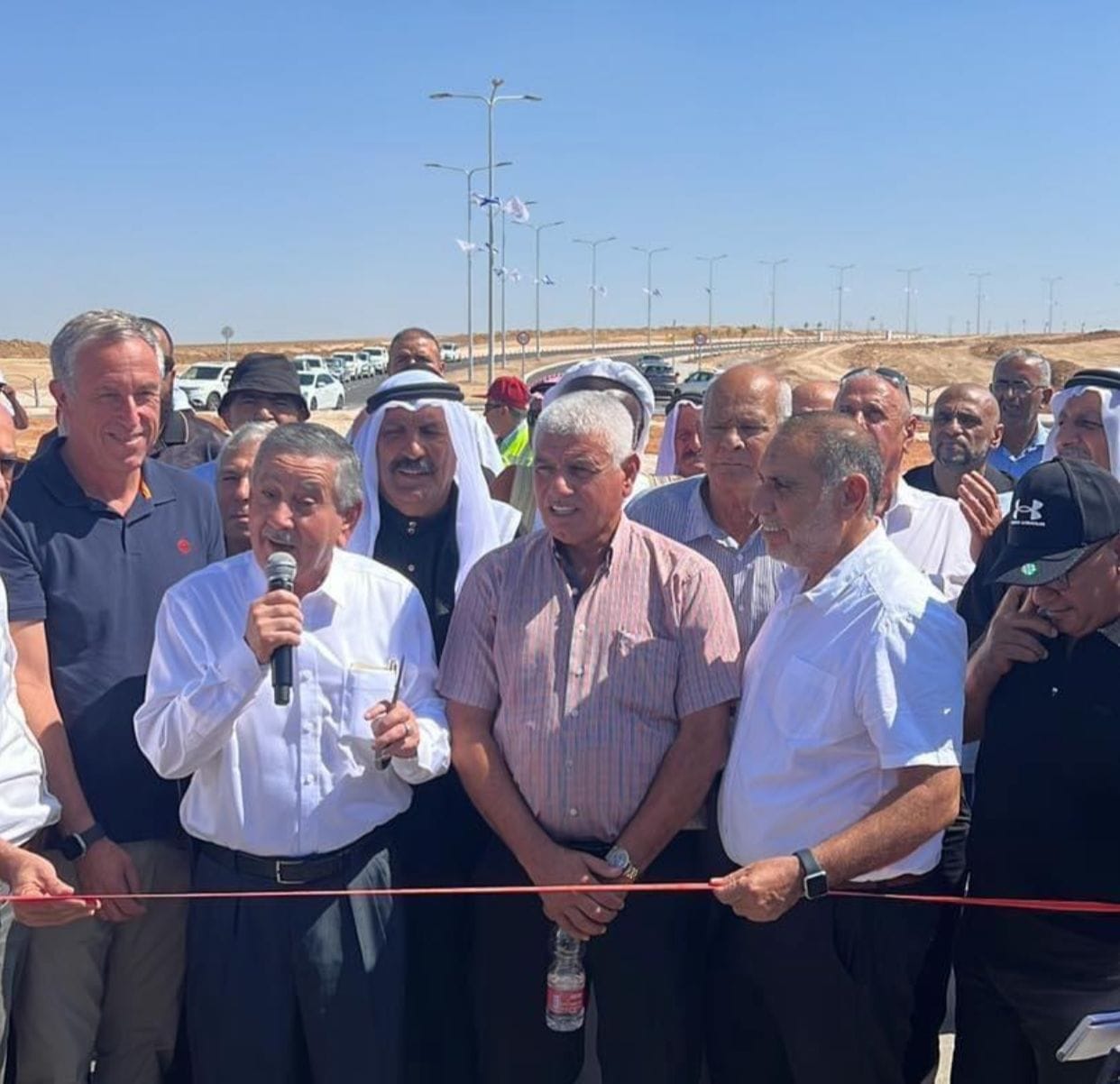 افتتاح محول شارع 6 الجديد إلى رهط بحضور رئيس البلدية والمسؤولين