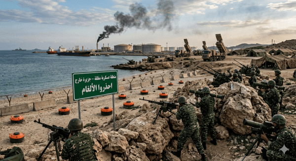 إيران تنشر ألغامًا ووحدات عسكرية في جزيرة خارج استعدادًا لغزو أمريكي محتمل